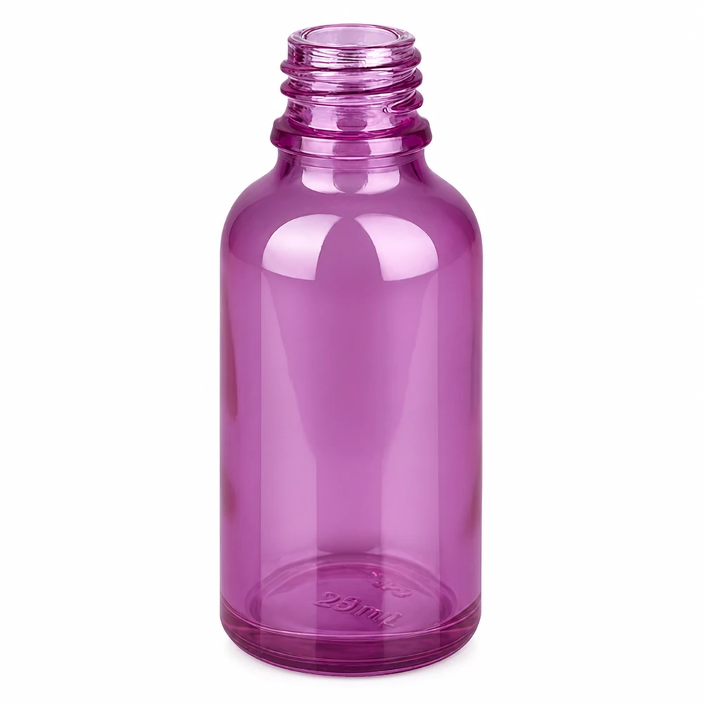 Frasco de farmacia PurpleLine UT18/30 UNiTWIST de 30 ml en vidrio violeta con rosca a rosca