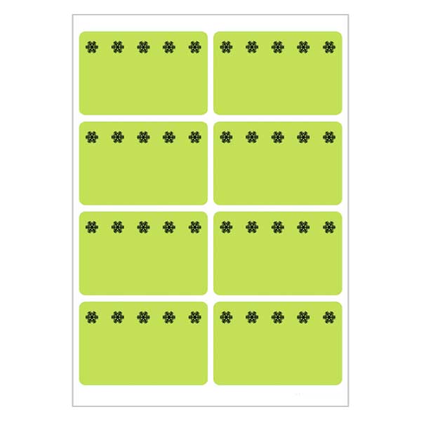 Etiquetas congelador verde (48 pegatinas) 26x40mm Etiquetas congelador verde (48 pegatinas) 26x40mm