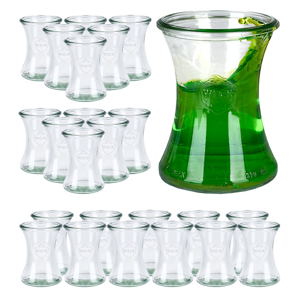 24er Set Weck Gläser 370ml Delikatessenglas
