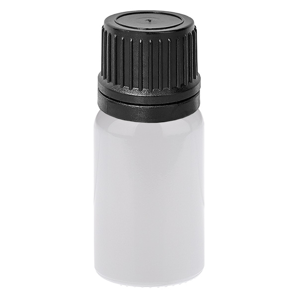 Frasco cuentagotas de 10 ml, 1 mm, negro, cierre de seguridad WhiteLine UT18/10