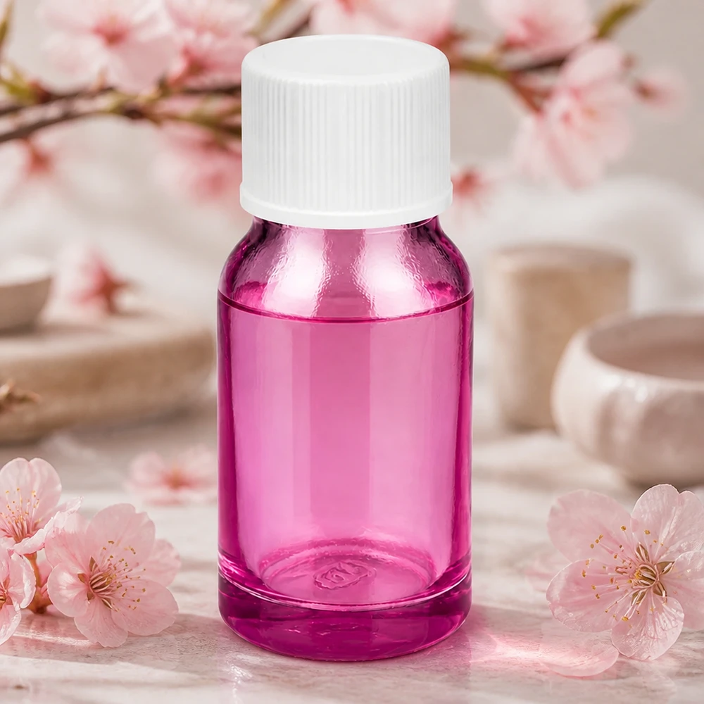 Frasco 10ml tapón rosca 11mm blanco estándar PurpleLine UT18/10 Frasco de vidrio violeta de 10 ml de alta calidad con tapón de rosca blanco para productos de belleza
