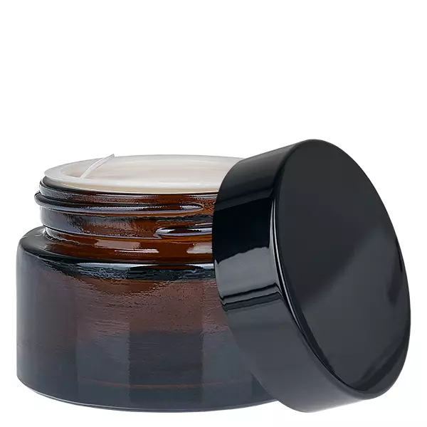 Tarro de cristal marrón de 30 ml con tapa insertable UNiTWIST