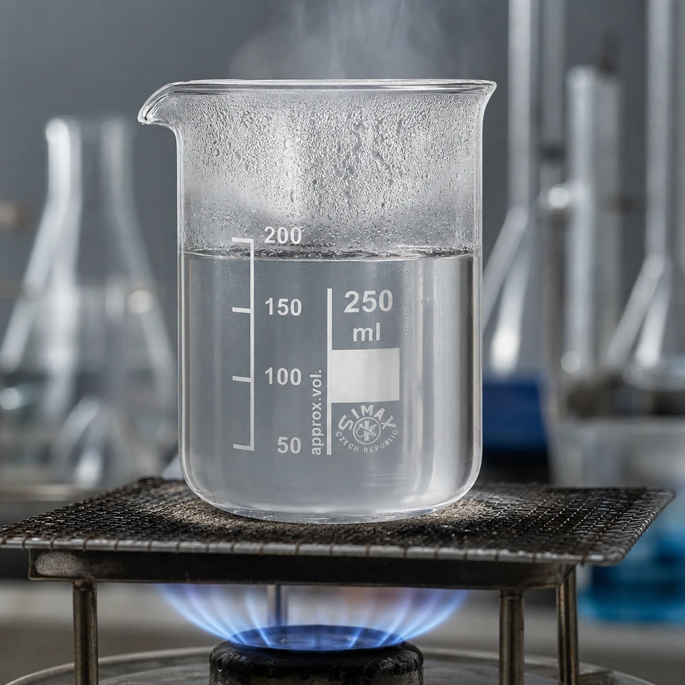 Vaso de precipitados transparente de 250 ml de vidrio de borosilicato de forma baja para mediciones y experimentos precisos