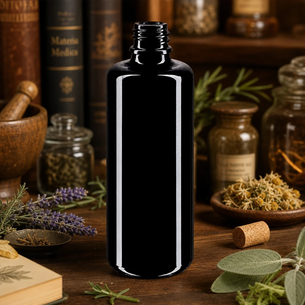Botella de vidrio violeta 50ml DIN 18 (Mironglas) Frasco cuentagotas de vidrio violeta de 50 ml Orion Miron ideal para aromaterapia extractos de hierbas y naturopatía