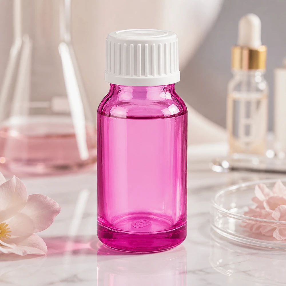 Frasco cuentagotas de vidrio violeta de alta calidad de 10 ml con sistema cuentagotas preciso de 0,9 mm para cosméticos
