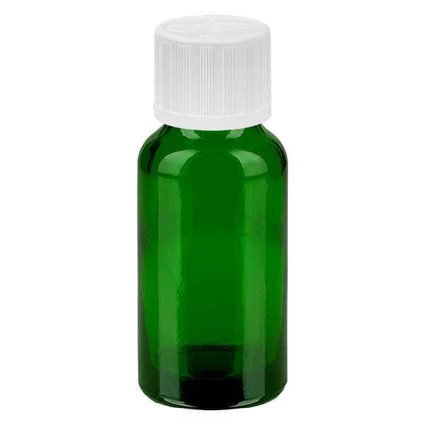 Botella 20ml tapón rosca 11mm blanco cierre inviolable GreenLine UT18/20 Botella 20ml tapón rosca 11mm blanco cierre inviolable GreenLine UT18/20