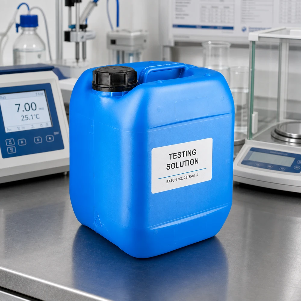 Jerrycan 5 litros azul con tapón de rosca cierre inviolable Bidón resistente de HDPE de 5 litros, de color azul, con tapón de rosca OV, para productos químicos y soluciones