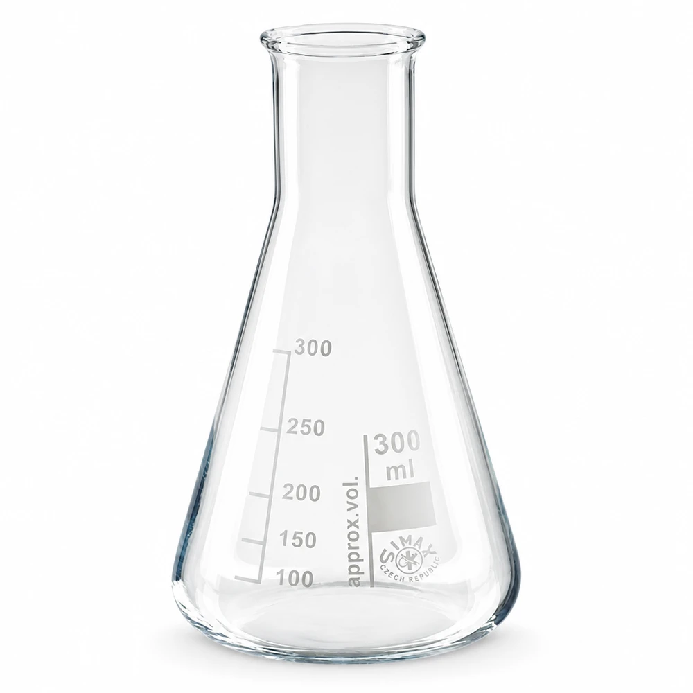 Matraz Erlenmeyer 300ml cuello estrecho Matraz Erlenmeyer 300ml cuello estrecho
