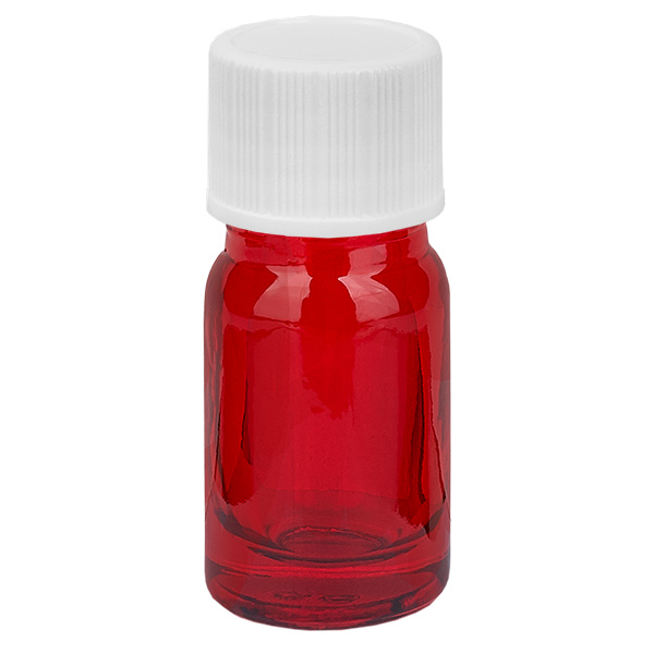 Botella 5ml 11mm tapón rosca blanco Standard RedLine UT18/5 Botella 5ml 11mm tapón rosca blanco Standard RedLine UT18/5