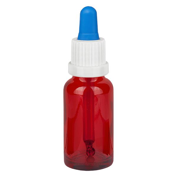 Frasco pipeta 20ml blanco/azul tapón inviolable RedLine UT18/20 Frasco pipeta 20ml blanco/azul tapón inviolable RedLine UT18/20