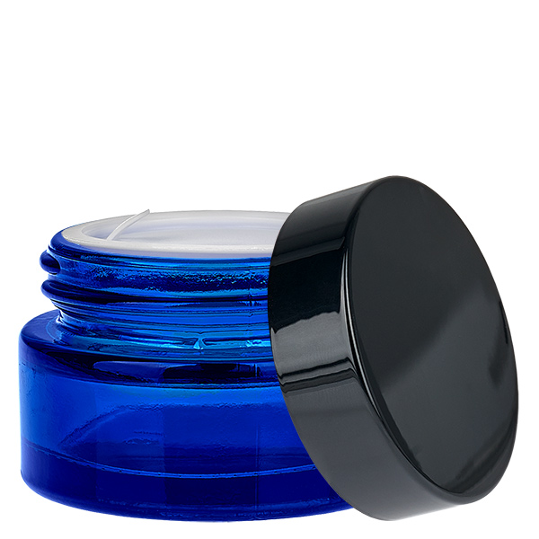 Tarro de cristal 20ml azul con tapa insertable UNiTWIST Tarro de cristal 20ml azul con tapa insertable UNiTWIST