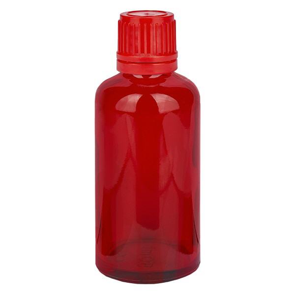 Botella 50ml 11mm tapón rosca rojo RedLine UT18/50 Botella 50ml 11mm tapón rosca rojo RedLine UT18/50
