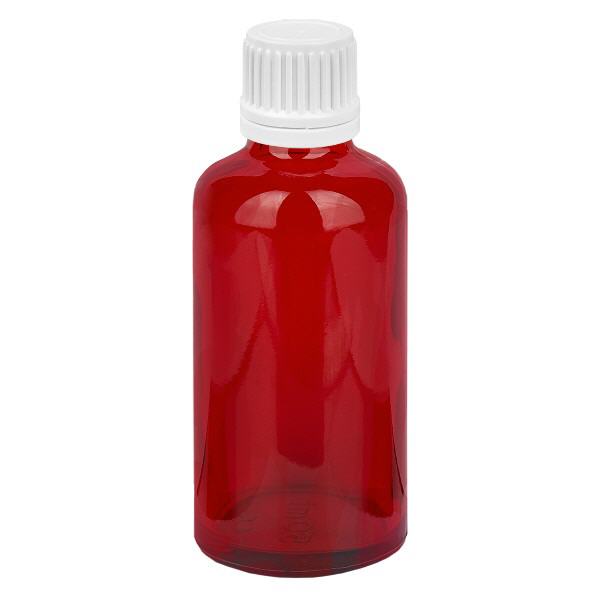 Frasco de 50 ml con tapón de rosca de 11 mm blanco RedLine UT18/50