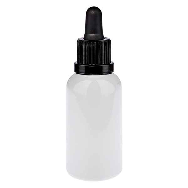 Frasco con pipeta de 30 ml negro, tapón de seguridad WhiteLine UT18/30 Frasco con pipeta de 30 ml negro, tapón de seguridad WhiteLine UT18/30