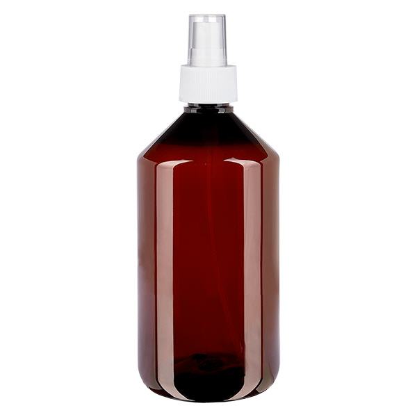 Botella PET 750ml con atomizador blanco Botella PET 750ml con atomizador blanco