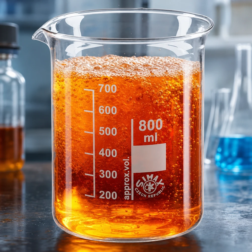 Vaso robusto de 800 ml de vidrio de borosilicato con molde bajo para aplicaciones versátiles en laboratorios e industria