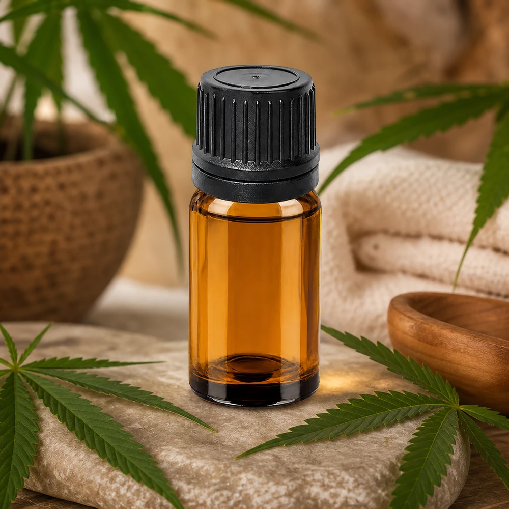 Frasco de vidrio de alta calidad de 10 ml con cuentagotas de precisión de 1 mm para la dosificación exacta de aceites y tinturas