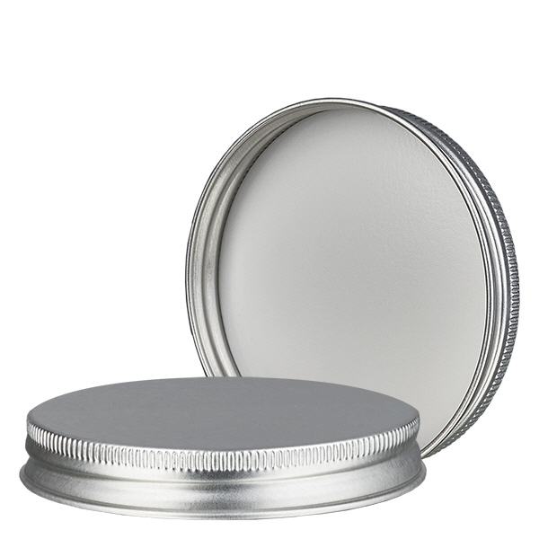 Tapón de rosca metálico plateado, rosca 63mm/R3 ApoGlas Tapón de rosca metálico plateado, rosca 63mm/R3 ApoGlas