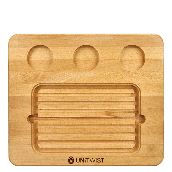 Tablero de madera (haya) para conjuntos de piedras calientes UNiTWIST. Tablero de madera (haya) para conjuntos de piedras calientes UNiTWIST.
