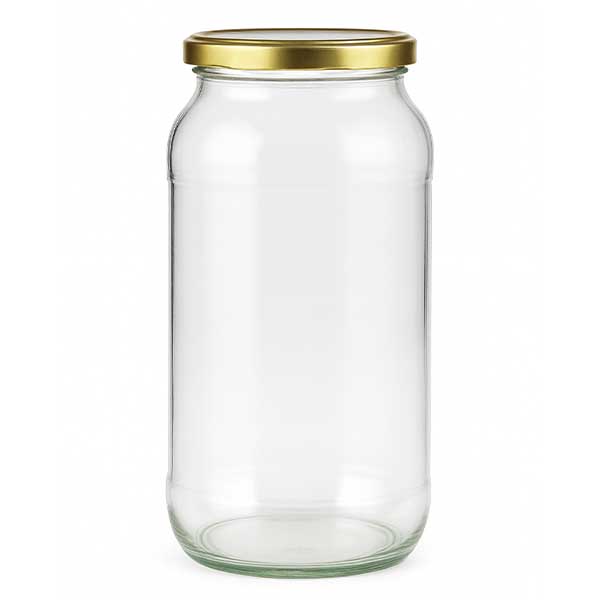 1062ml tarro redondo con tapa BasicSeal oro UNiTWIST
