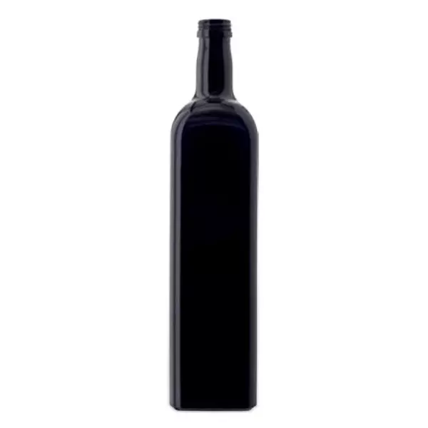 Aceitera de vidrio violeta 1000ml cuadrada, UNI 31.5x24 Aceitera de vidrio violeta 1000ml cuadrada, UNI 31.5x24
