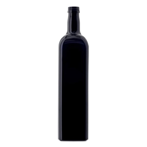 Aceitera de vidrio violeta 1000ml cuadrada, UNI 31.5x24 Aceitera de vidrio violeta 1000ml cuadrada, UNI 31.5x24