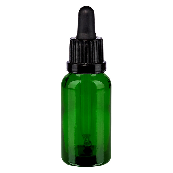 Frasco pipeta 20ml negro cierre inviolable GreenLine UT18/20 Frasco pipeta 20ml negro cierre inviolable GreenLine UT18/20
