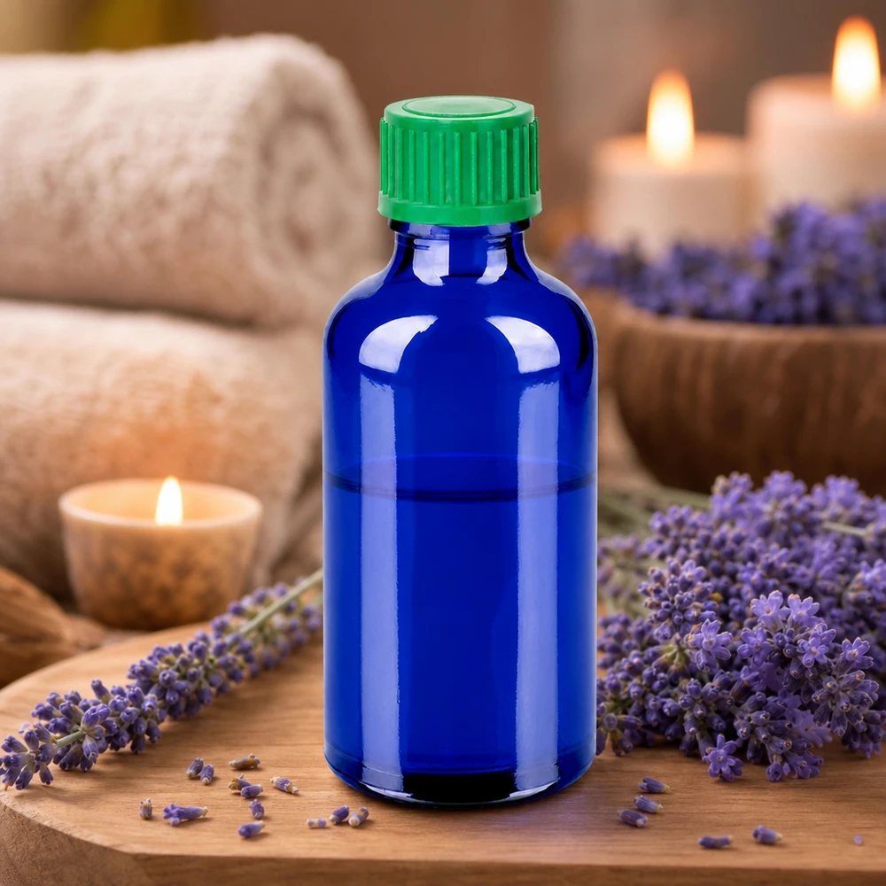Frasco cuentagotas de 50 ml de vidrio resistente con dosificador de precisión de 0,8 mm para aromaterapia