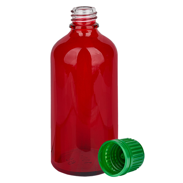 Botella 100ml tapón rosca 11mm verde RedLine UT18/100 Botella 100ml tapón rosca 11mm verde RedLine UT18/100