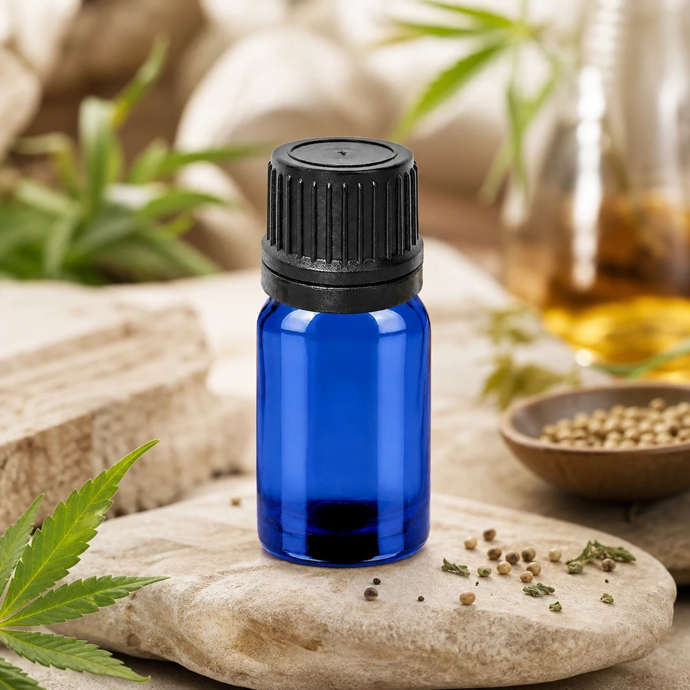 Frasco cuentagotas compacto de 5 ml con abertura de 1 mm para una dosificación mínima de aceites y esencias