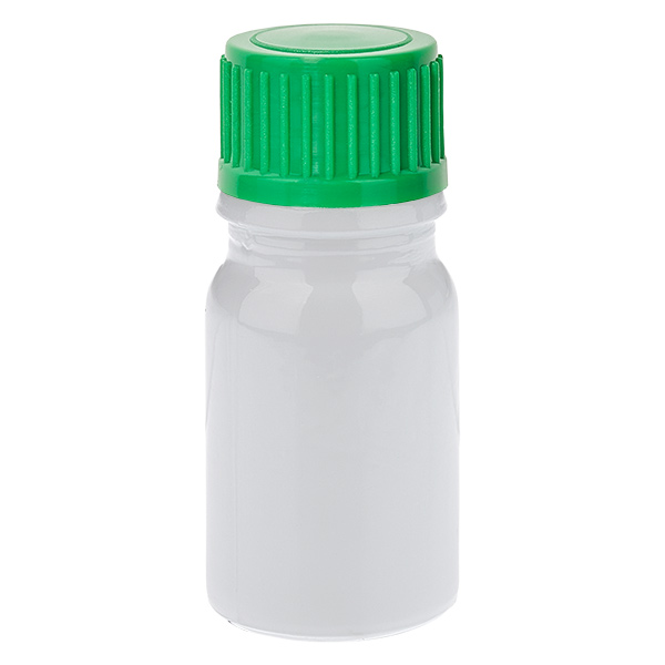 Frasco cuentagotas de 5 ml, 0,8 mm, verde, cierre estándar WhiteLine UT18/5