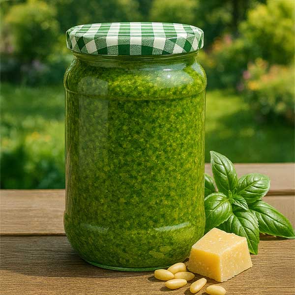 Tarro redondo 1062ml + tapa BasicSeal verde/blanco UNiTWIST