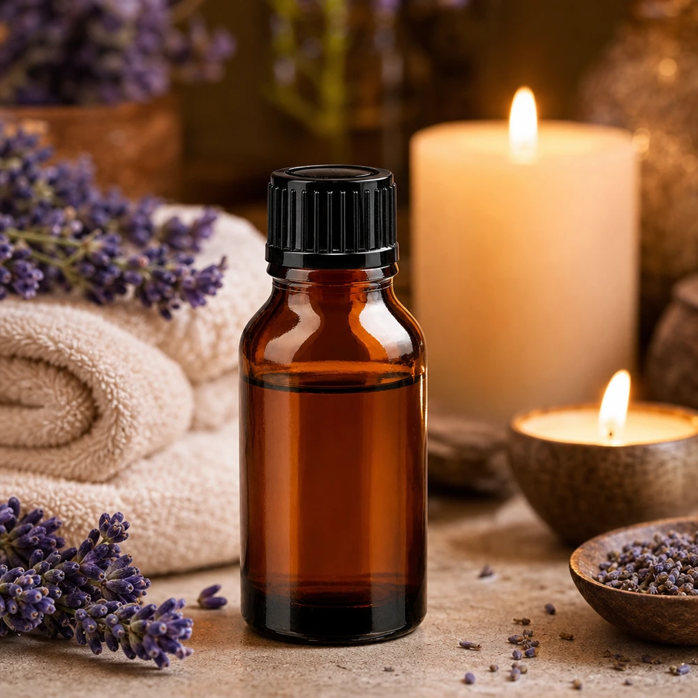 Frasco de farmacia de 15 ml, de color marrón, con tapón cuentagotas negro de 1 mm, para aromaterapia y bienestar