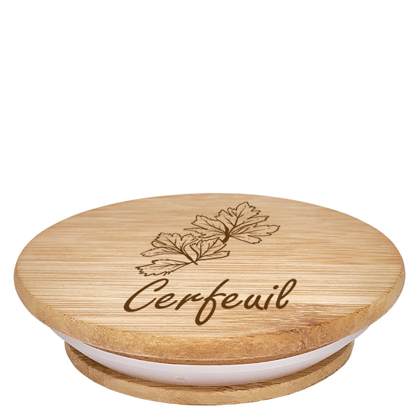 Tapón de madera "Cerfeuil" para WECK RR60 Tapón de madera "Cerfeuil" para WECK RR60