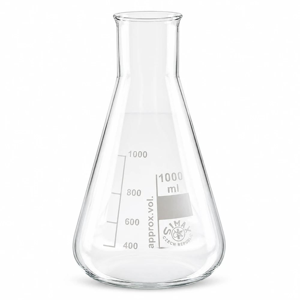Matraz Erlenmeyer 1000ml cuello ancho Matraz Erlenmeyer 1000ml cuello ancho