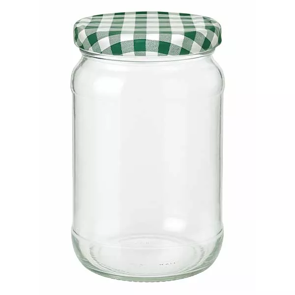 Tarro redondo 1062ml + tapa BasicSeal verde/blanco UNiTWIST Tarro redondo 1062ml + tapa BasicSeal verde/blanco UNiTWIST