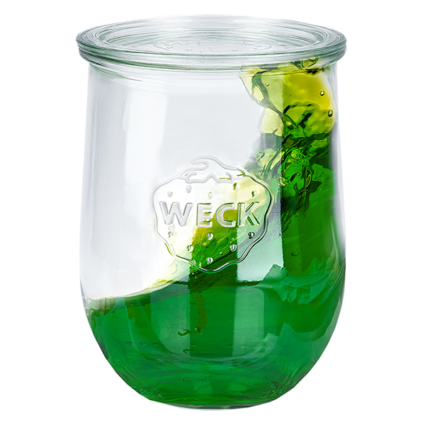 6er Set Weck Gläser 1062ml Tulpengläser, 1L Sturzgläser mit