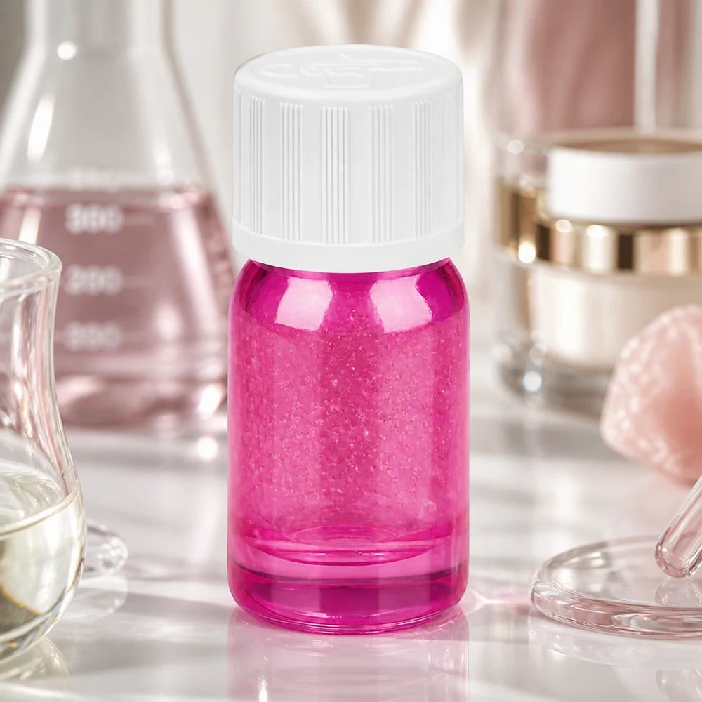 Botella de 5ml tapón de rosca de 11mm blanco estándar a prueba de niños PurpleLine UT18/5 Frasco de vidrio de borosilicato de 5 ml de calidad Purple Line con rosca estándar para uso en laboratorio