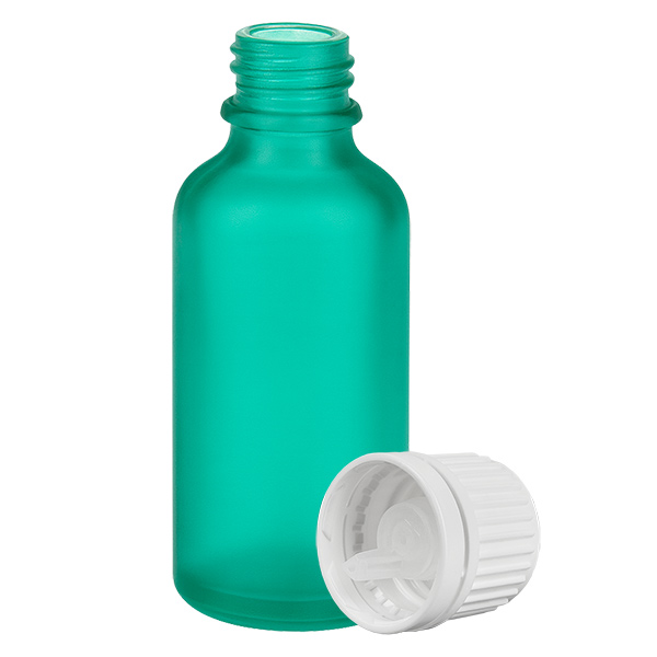 Frasco cuentagotas 50ml 0.7mm blanco tapón inviolable GreenLine UT18/50 Frasco cuentagotas 50ml 0.7mm blanco tapón inviolable GreenLine UT18/50
