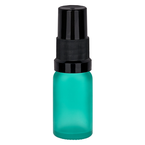 Frasco pulverizador de 10 ml negro con tapón estándar GreenLine UT18/10 Frasco pulverizador de 10 ml negro con tapón estándar GreenLine UT18/10