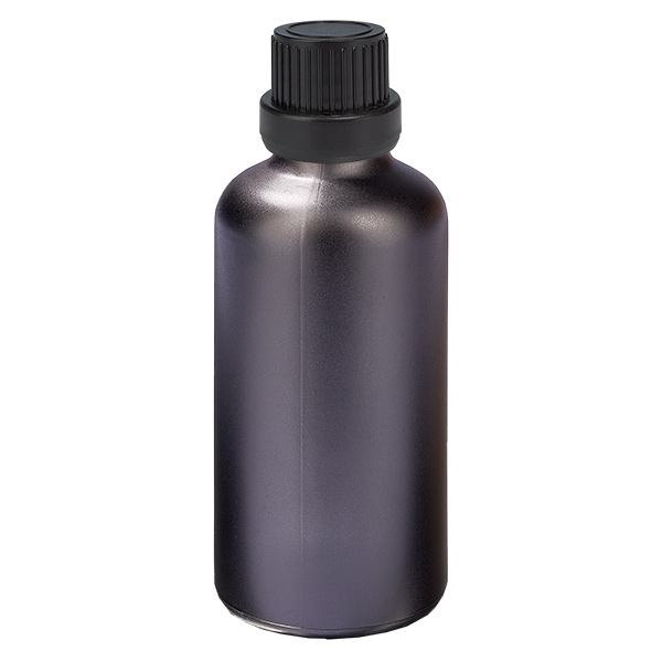 Botella 50ml 11mm tapón rosca negro inviolable BlackLine UT18/50 Botella 50ml 11mm tapón rosca negro inviolable BlackLine UT18/50