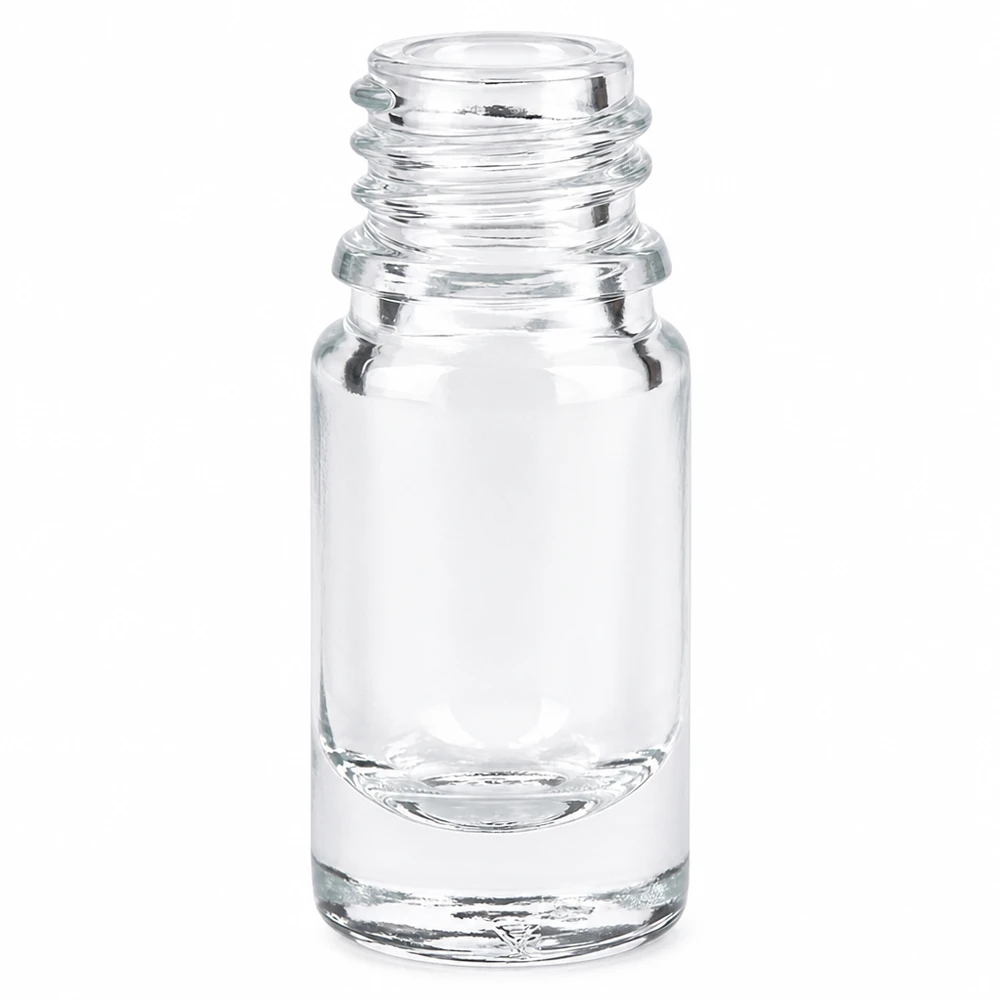 Frasco de farmacia transparente ApoGlas de 5 ml de vidrio transparente para medicamentos y tinturas