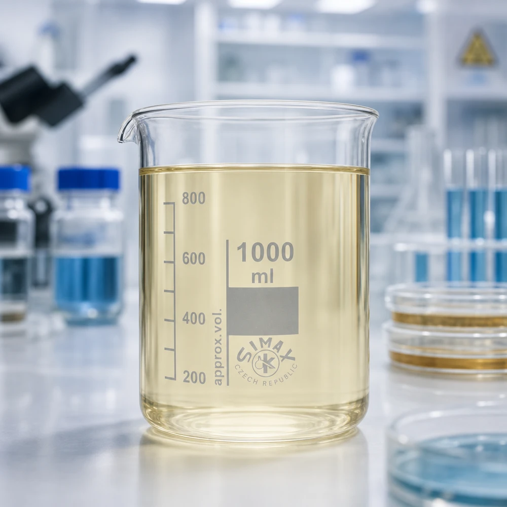 Vaso de precipitados de 1000 ml de vidrio borosilicato transparente con pico para facilitar la decantación en el laboratorio