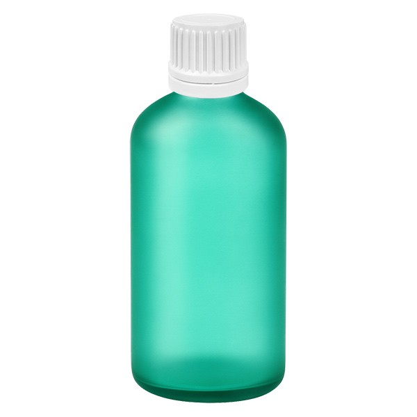 Frasco cuentagotas de 100 ml con cierre inviolable de 0,7 mm blanco GreenLine UT18/100 Frasco cuentagotas de 100 ml con cierre inviolable de 0,7 mm blanco GreenLine UT18/100