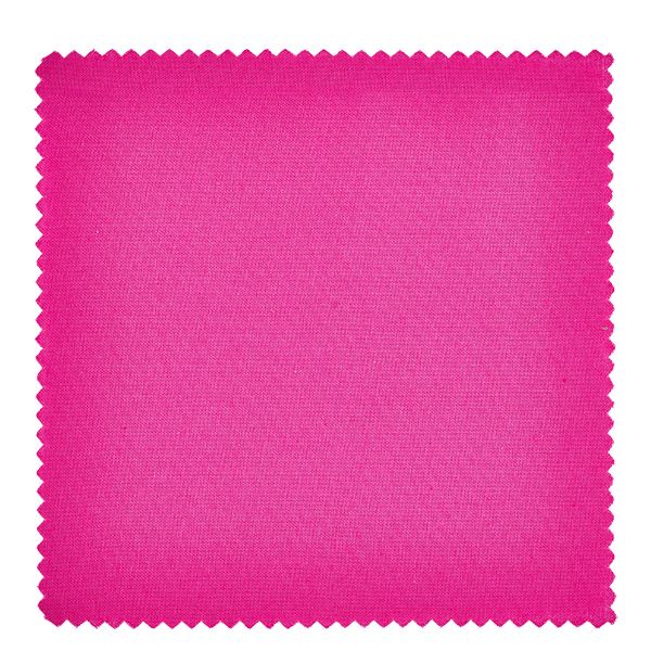 Alfombra de tela para bisutería rosa cuadrada de 12 cm Primer plano de tela rosa cuadrada de 12 cm que muestra la textura y el detalle de corte dentado para los artículos de manualidades de blondas de bisutería