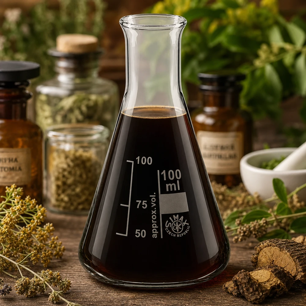 Matraz Erlenmeyer de 100 ml de cuello estrecho y forma cónica para mezclar y calentar líquidos de forma óptima