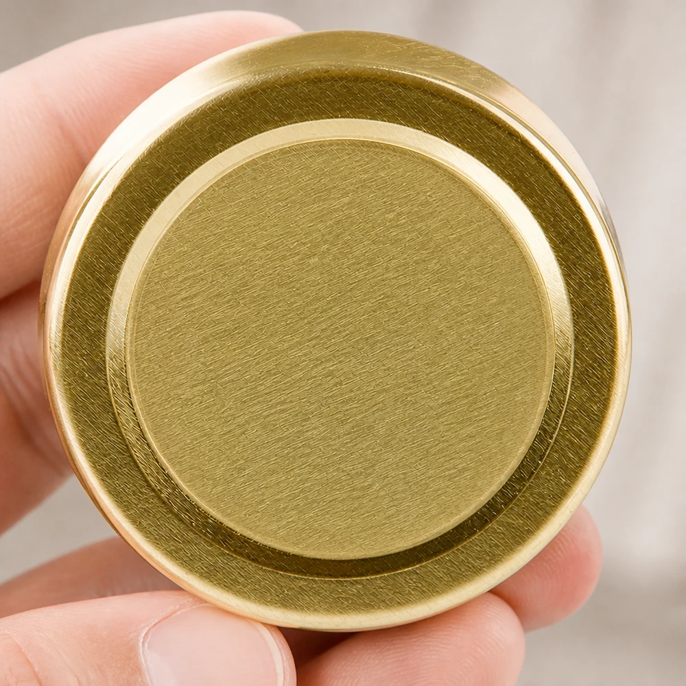 Base de 58 mm, tapa BasicSeal dorada TO58deep UNiTWIST con borde de sellado
