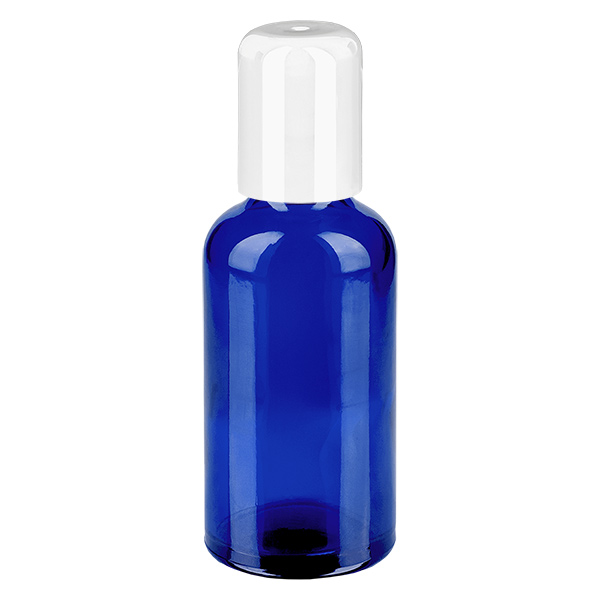 Frasco roll-on 50ml blanco tapón estándar BlueLine UT18/50