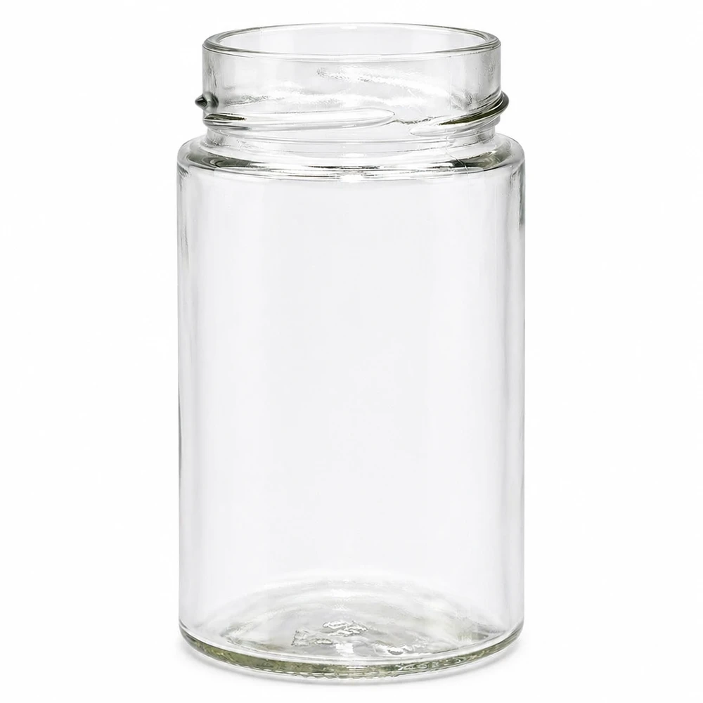 UNiTWIST Runda245 Tarro redondo 245ml TO58deep Tarro para conservas Tarro con tapa de rosca transparente vacío sin tapa Tarro de cristal