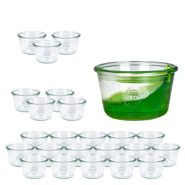 24er Set Weck Gläser 370ml Sturzgläser